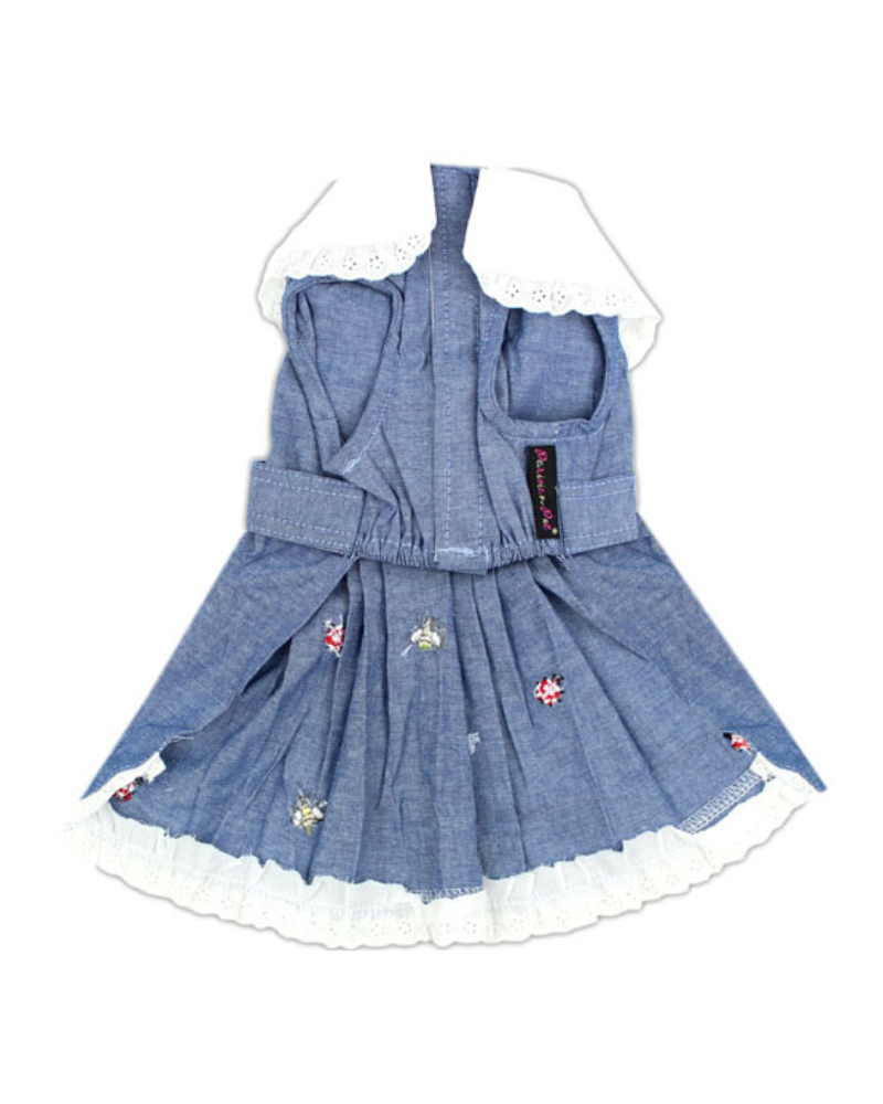 The Bugs + The Bees Chambray Dog Dress Wear PARISIAN PETS