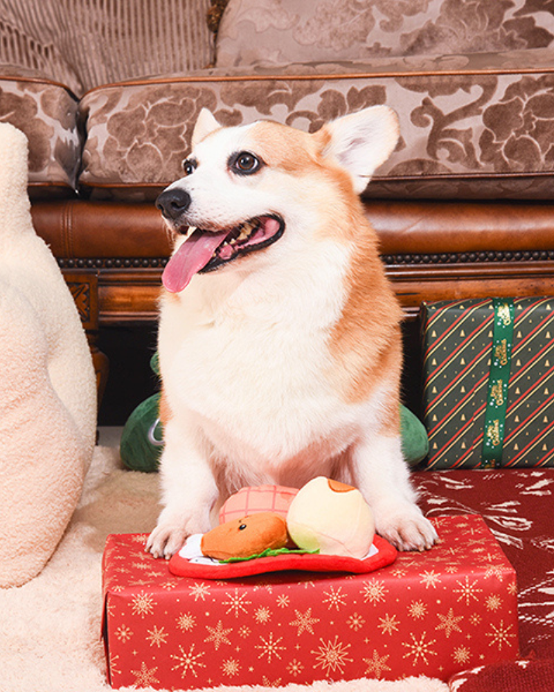 Christmas Dinner Snuffle Dog Toy (FINAL SALE) Play HUGSMART   