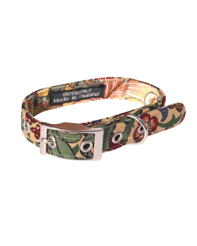 William Morris Golden Lily Dog Collar WALK BLOSSOM CO.   