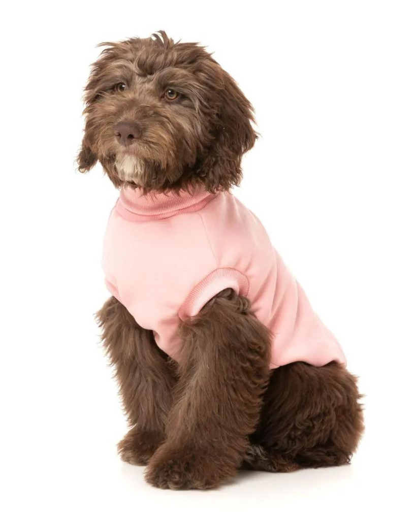 Stevie Dog Turtleneck in Pink (FINAL SALE) Wear FUZZYARD   