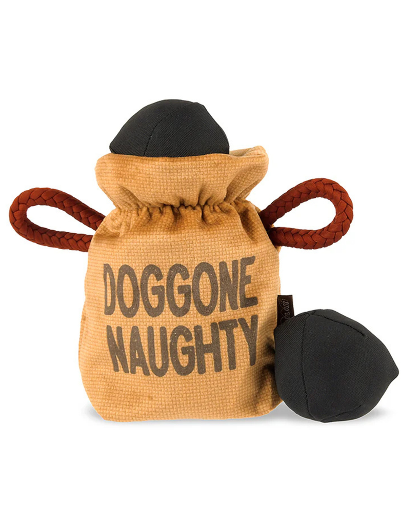 Howliday Fur-Ever Naughty Plush Dog Toy PLAY P.L.A.Y.