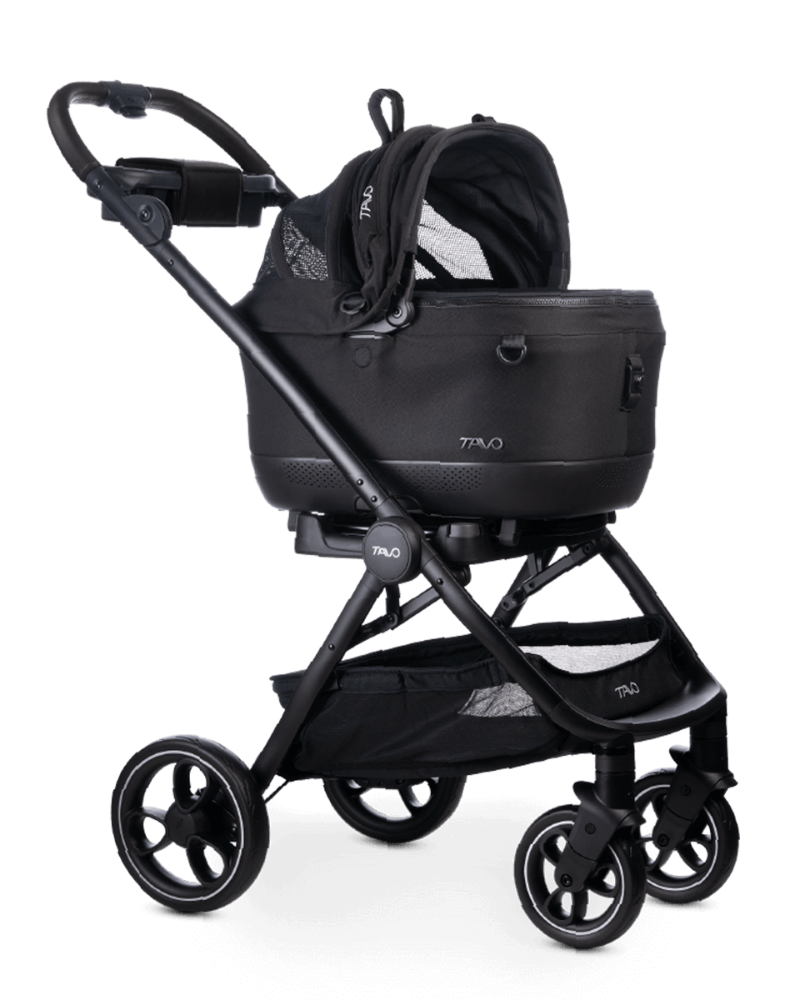 Maeve™ ISO + Roscoe™ 3-in-1 Pet Stroller & Car Seat HOME TAVO PET Maeve™ ISO + Roscoe™ 3-in-1 (Pet Stroller & Car Seat) ISO 5X (Up to 30lbs) Onyx