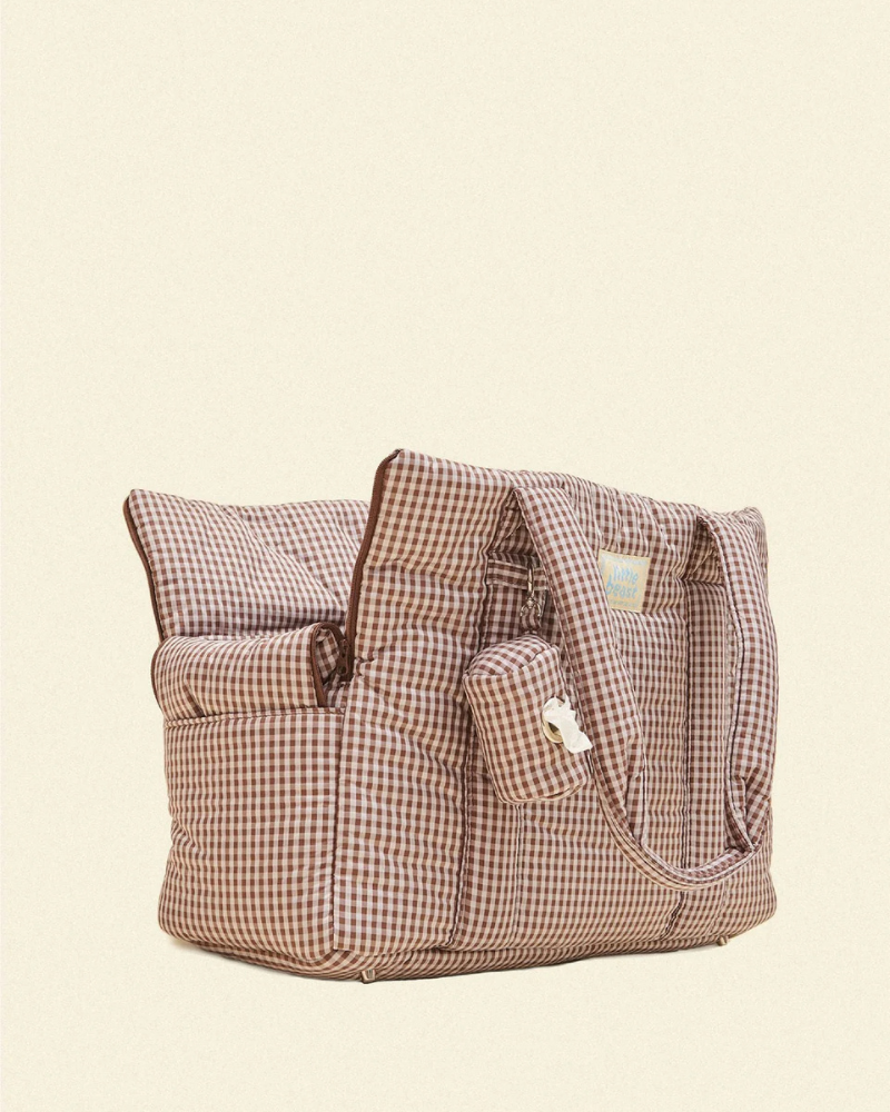 The Little Beast Dog Carrier in Coffee Cream Carry LITTLE BEAST