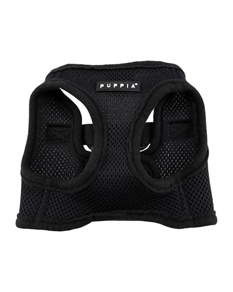 Soft Vest Dog Harness in Black WALK PUPPIA