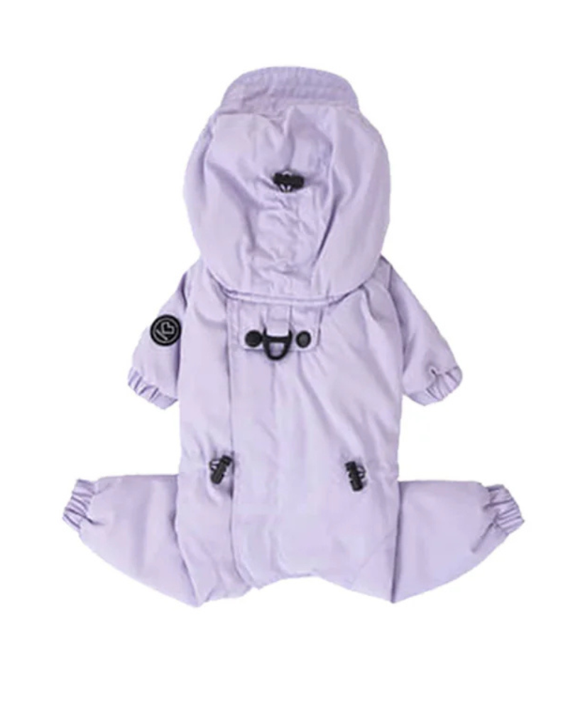 Fleece-Lined Winter Coverall for Dogs (in Black, Lavender or Tan) Wear SSOOOK Lavender 3X-Large