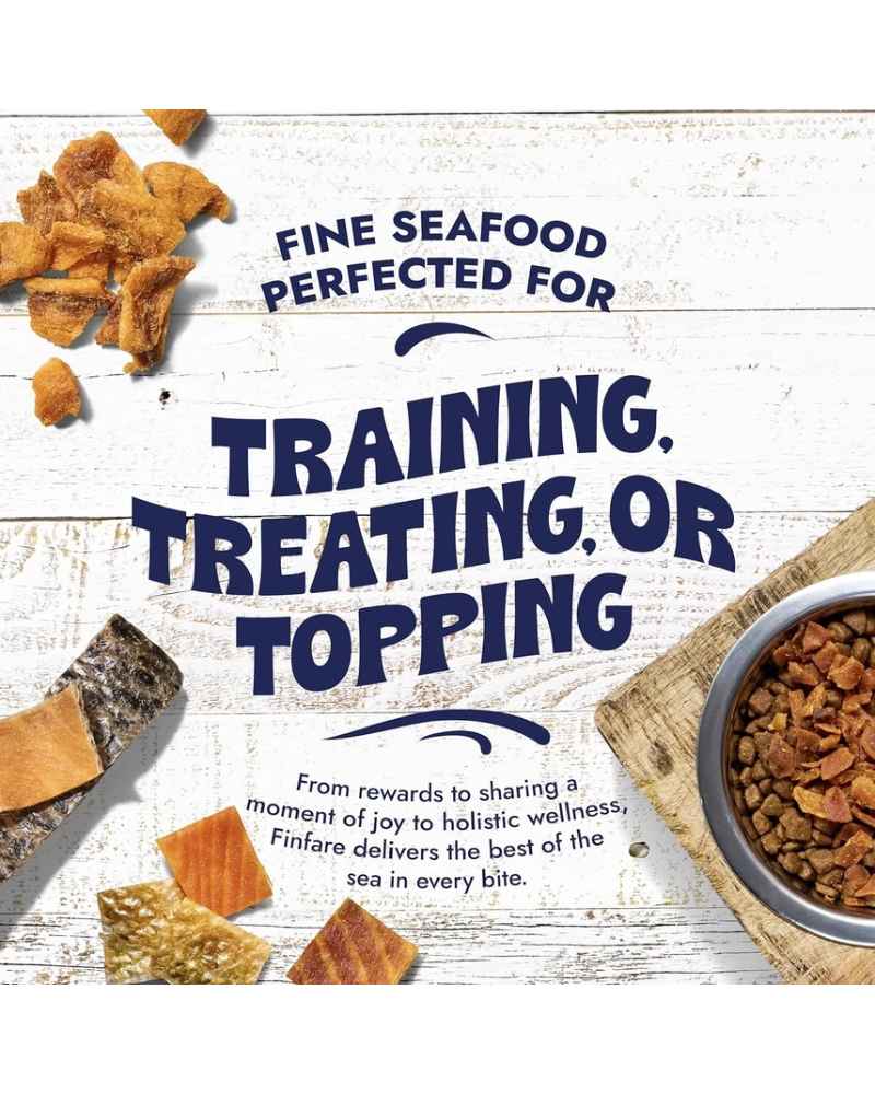 Freeze-Dried Salmon Skin Bites for Dogs EAT FINFARE PET FOODS