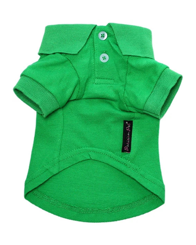 Dog Polo Shirt in Grass Green Wear PARISIAN PETS