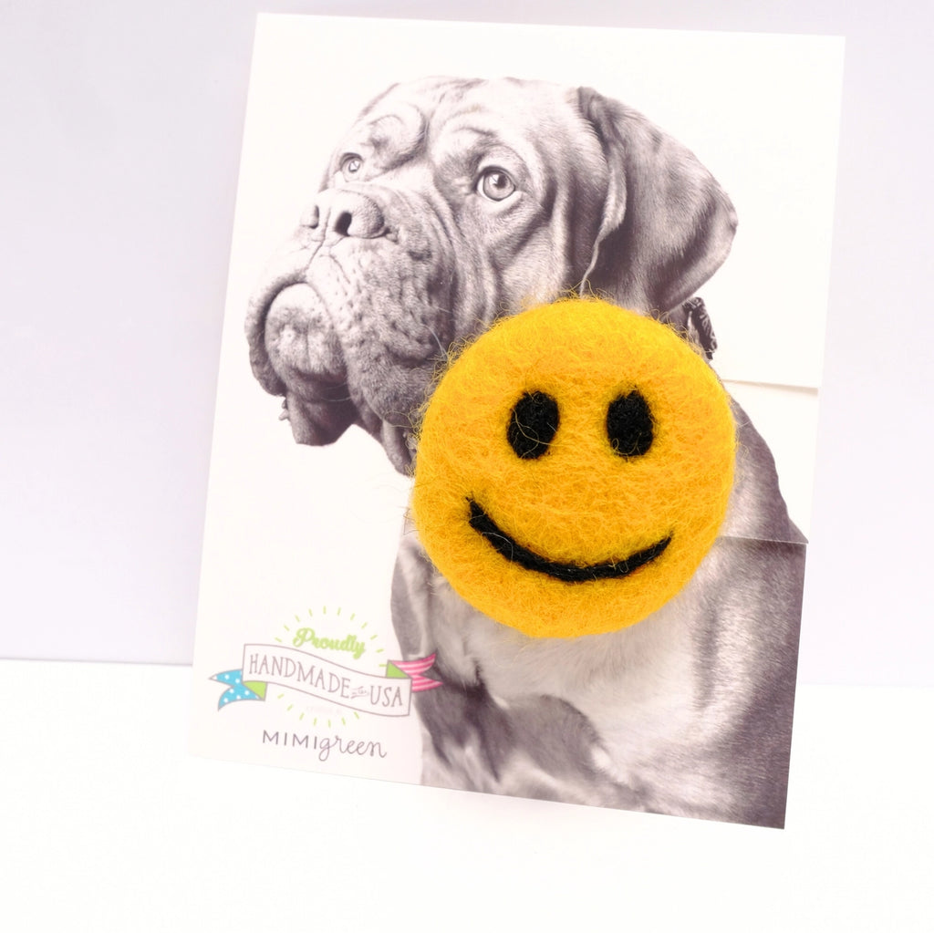 Smiley Face Collar Accessory (Made in the USA) Wear MIMI GREEN