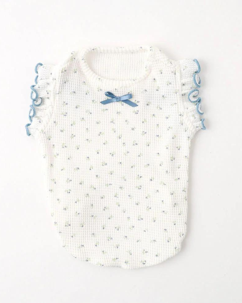 Flutter Sleeve Floral Top for Dogs (Cooling Effect) (FINAL SALE) Wear MONCHERI   
