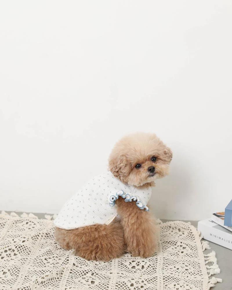 Flutter Sleeve Floral Top for Dogs (Cooling Effect) (FINAL SALE) Wear MONCHERI   