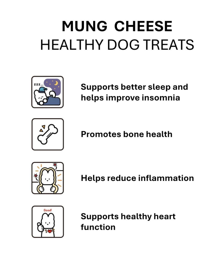 Lactose-Free Mung Cheese Dog Treats Eat HIGH FOUR