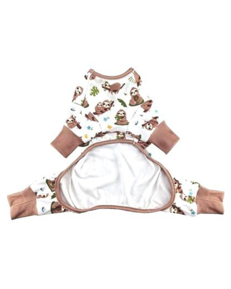 Super Soft Sloth Pajamas for Dogs Wear DOGGIE DESIGN