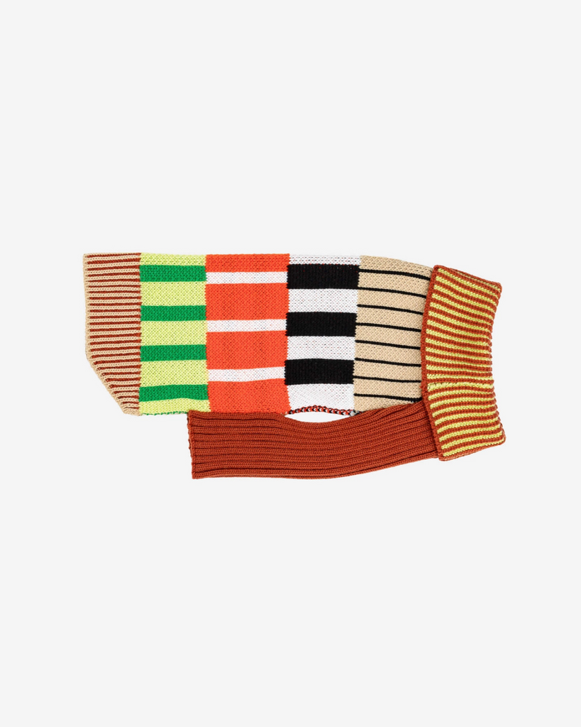 Patchwork Stripe Dog Sweater Wear VERLOOP