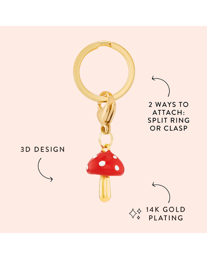 Toadstool Dog Collar Charm Wear THE FOGGY DOG