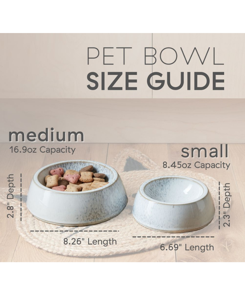 Ceramic Pet Bowl in Kiln White (Made in England) Eat DENBY