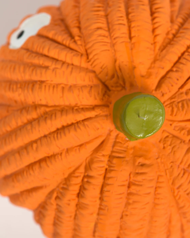 Gouride the Pumpkin Ruff-Tex Latex Dog Ball Toy Play HUGGLEHOUNDS