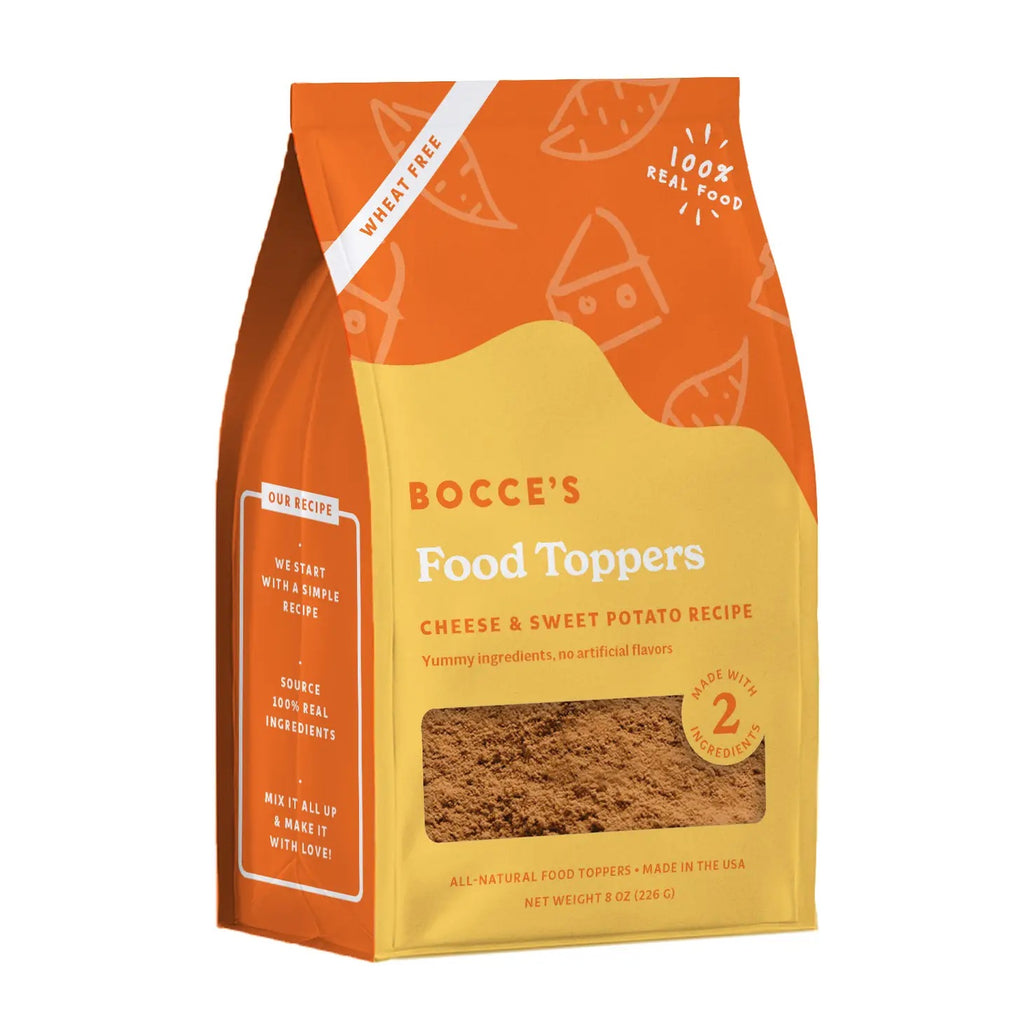 Cheese & Sweet Potato Dog Food Topper Eat BOCCE'S BAKERY   