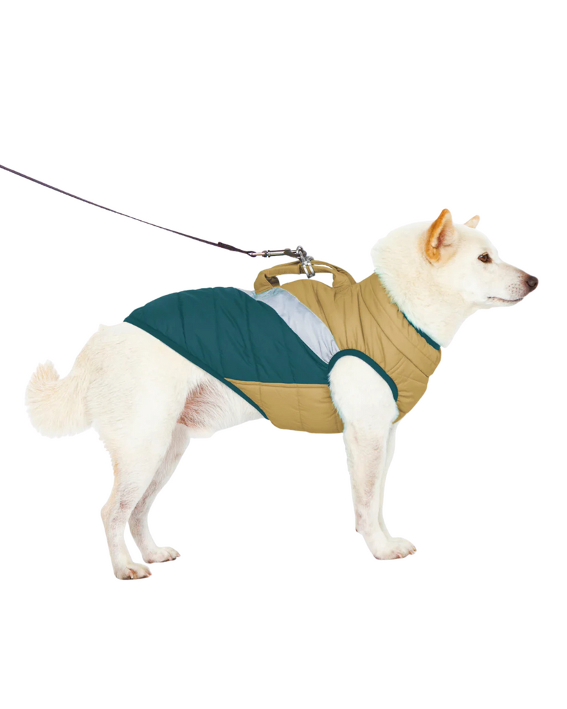 Mountaineer Waterproof Dog Harness Jacket in Sand Wear GOOBY