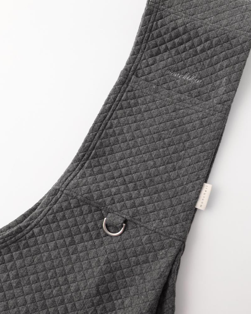 Graph Check Dog Sling in Charcoal Carry MONCHERI   