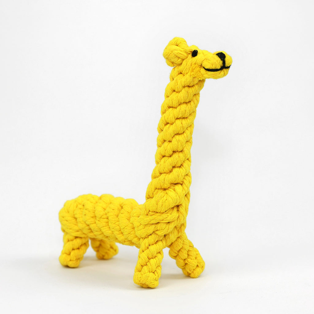 Giraffe Rope Dog Toy Play KNOTTY PAWZ