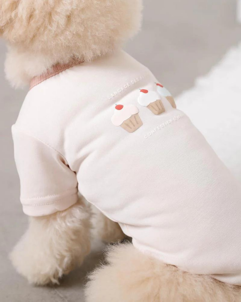 Cupcake Love Dog T-Shirt Wear MONCHERI   