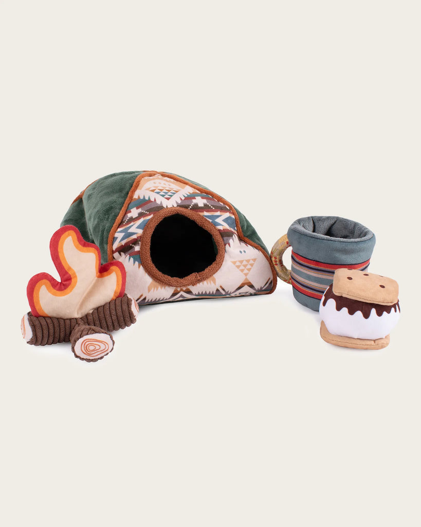 Camp Tent Discovery Dog Toy Play PENDLETON