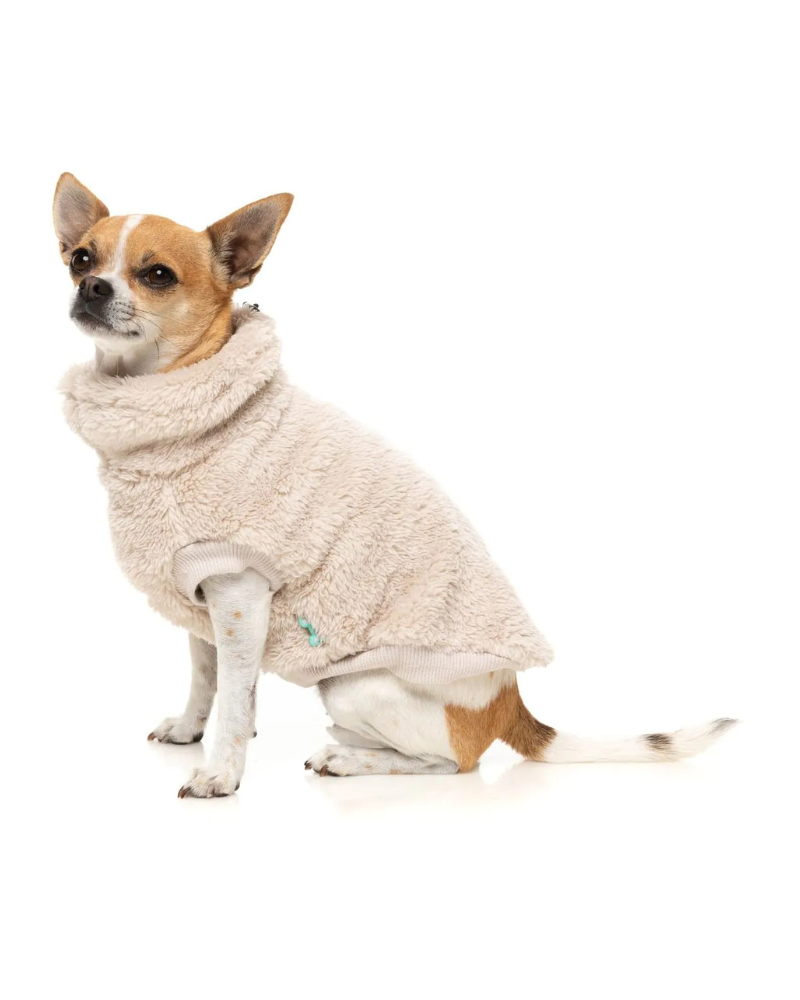 Turtle Teddy Dog Fleece in Beige Wear FUZZYARD