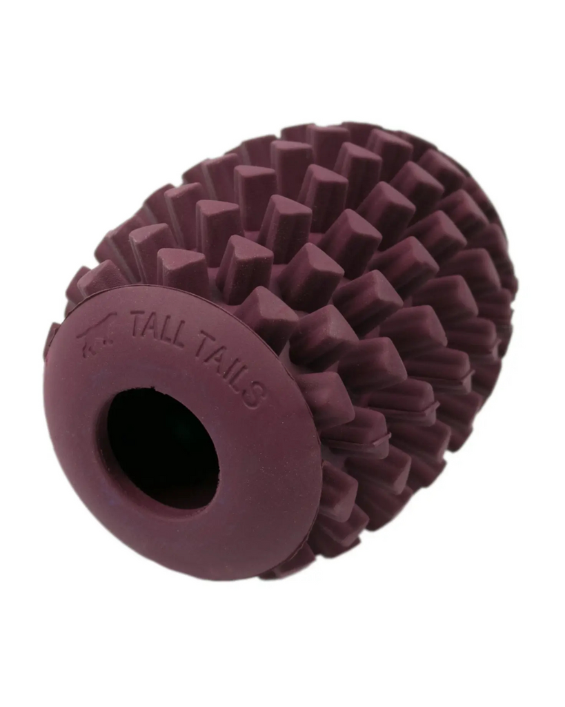 Natural Rubber Pinecone Dog Treat Toy Play TALL TAILS