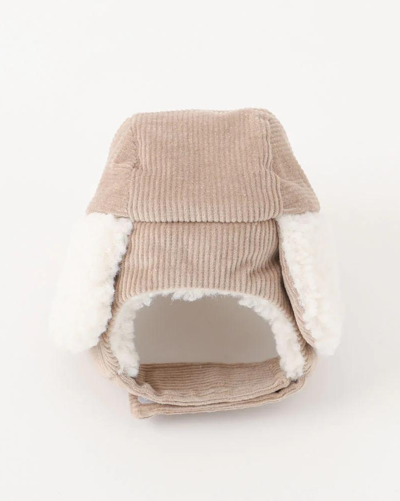 Corduroy Pet Flight Cap Wear MONCHERI   