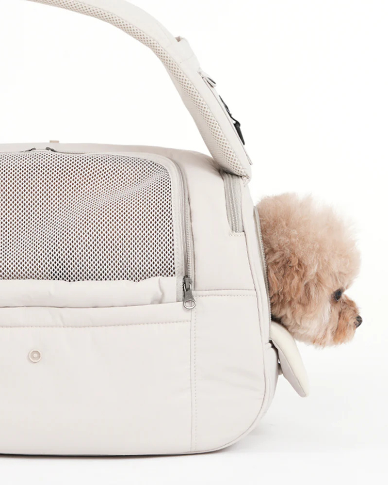 Crossbody SMART Sling Dog Carrier in Black or Beige Carry SSOOOK