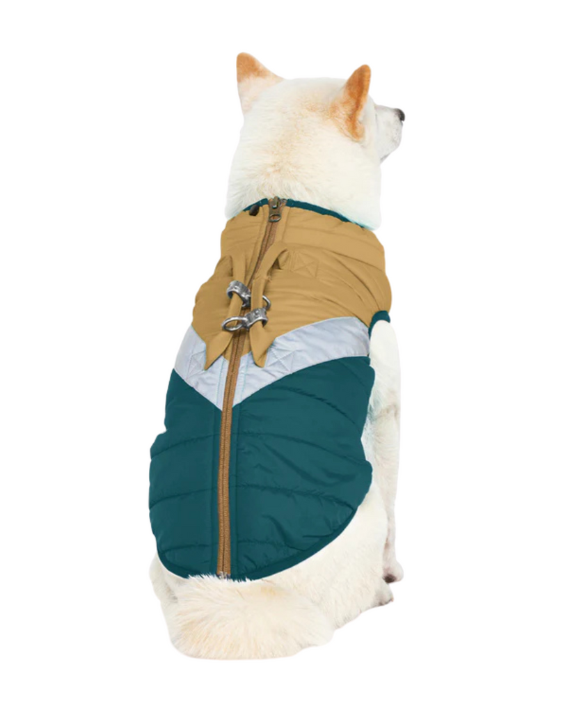 Mountaineer Waterproof Dog Harness Jacket in Sand Wear GOOBY