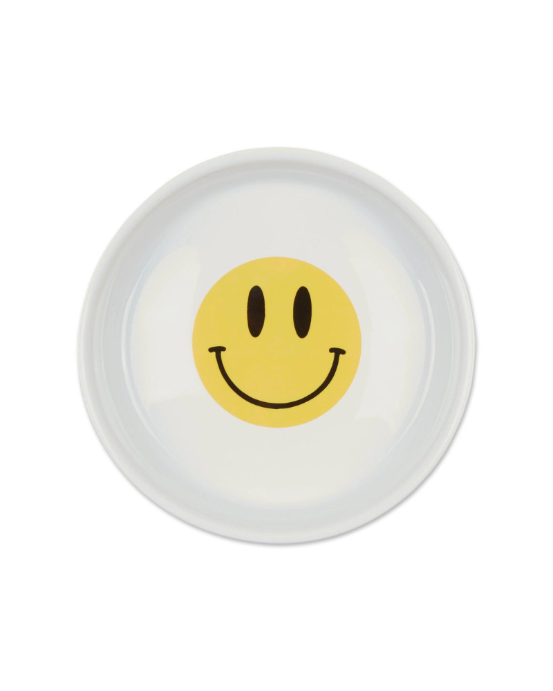 Let's Get Happy Smiley Face Pet Bowls Eat BONE DRY   