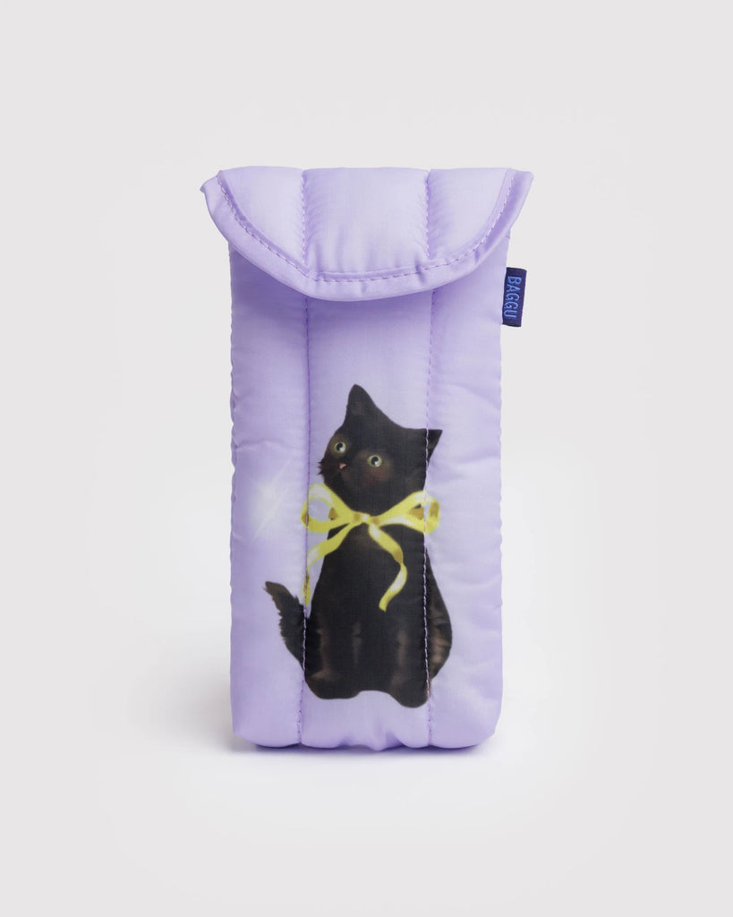 Puffy Glasses Sleeve in Fancy Cats Human BAGGU