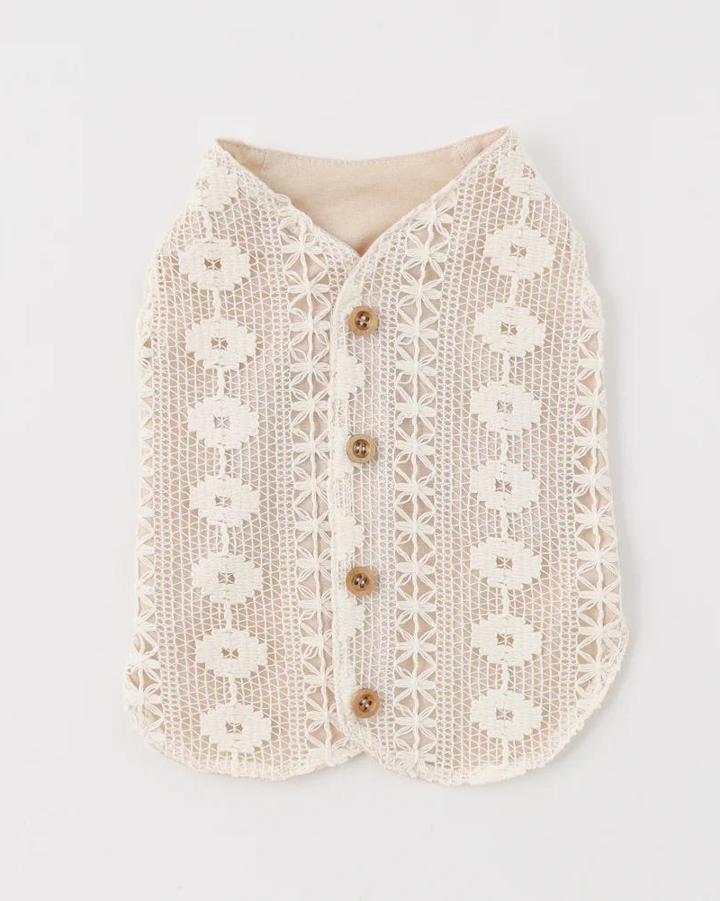 Boho Lace Dog Vest Wear MONCHERI   