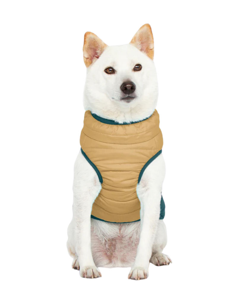 Mountaineer Waterproof Dog Harness Jacket in Sand Wear GOOBY