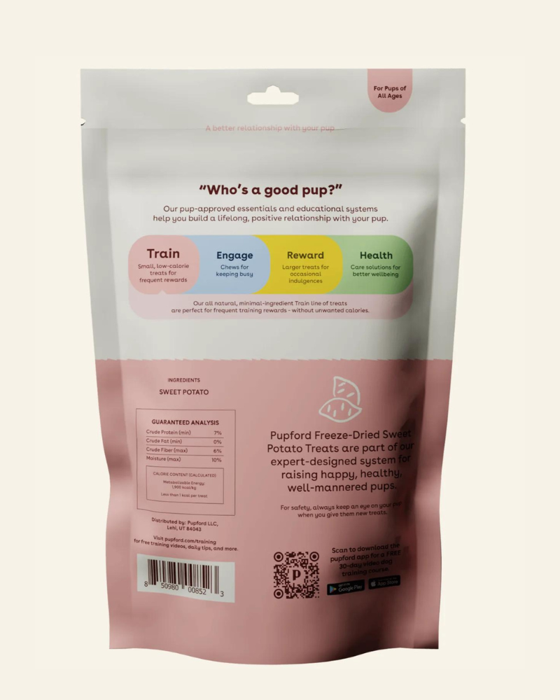 Freeze Dried Sweet Potato Dog Training Treats Eat PUPFORD   