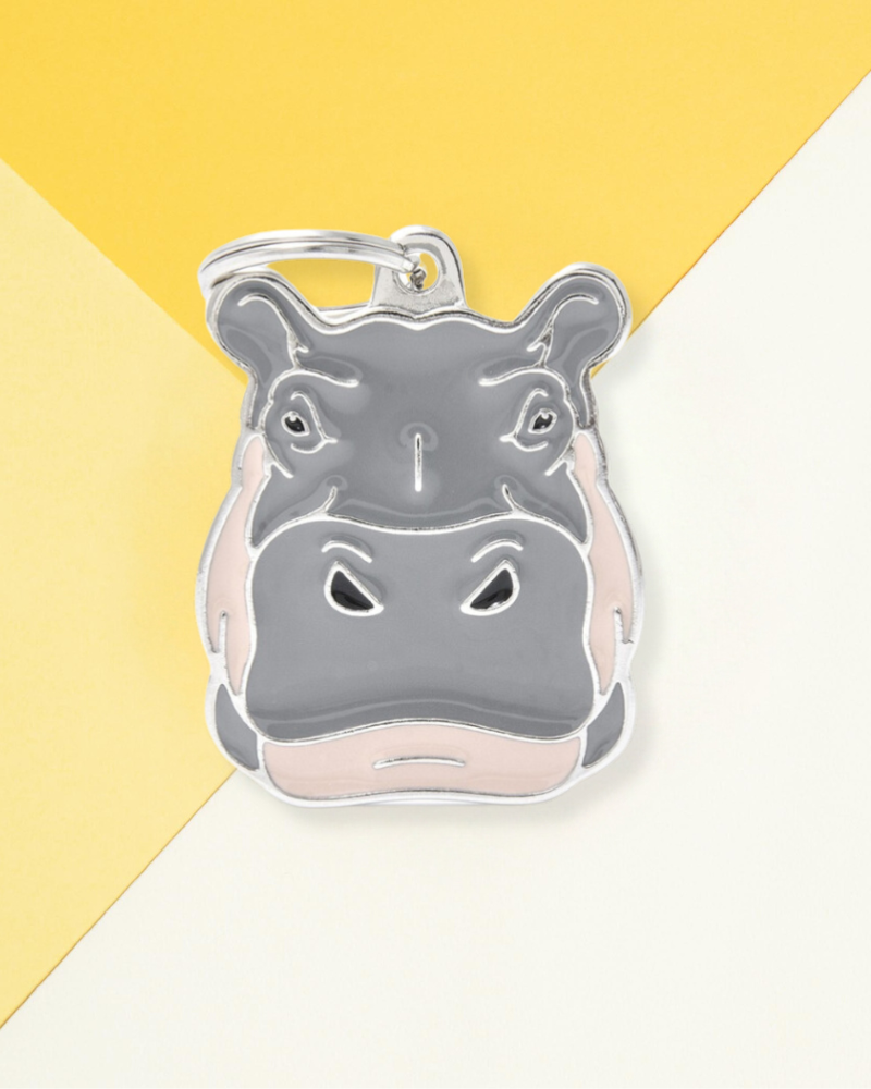 Totally Hippo Custom Pet ID Tag Wear MY FAMILY   