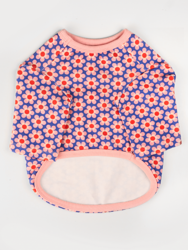 Pink Lotus Dog Shirt Wear THE WAGGING BLUE