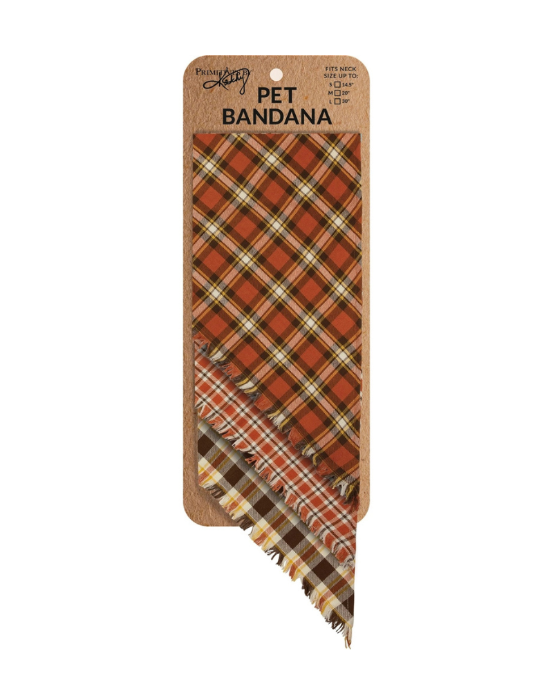 Fall Plaid Dog Banana Set (3-Pack) Wear PRIMITIVES