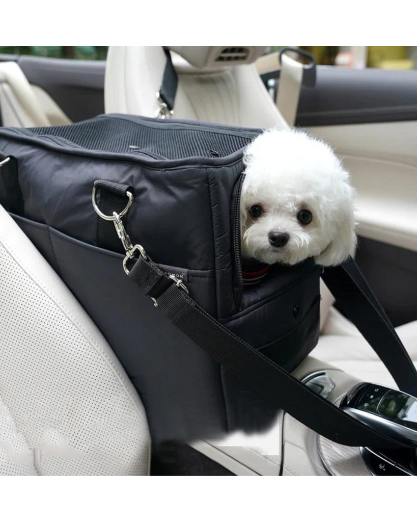 Adjustable Strap Dog Carrier Bag in Black Carry SSOOOK   