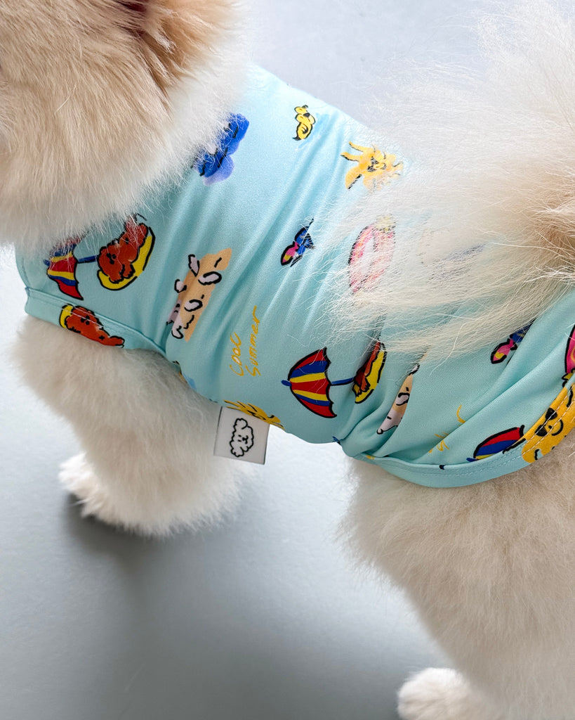 Swimming Club Dog Cooling Tee Wear COTE A COTE