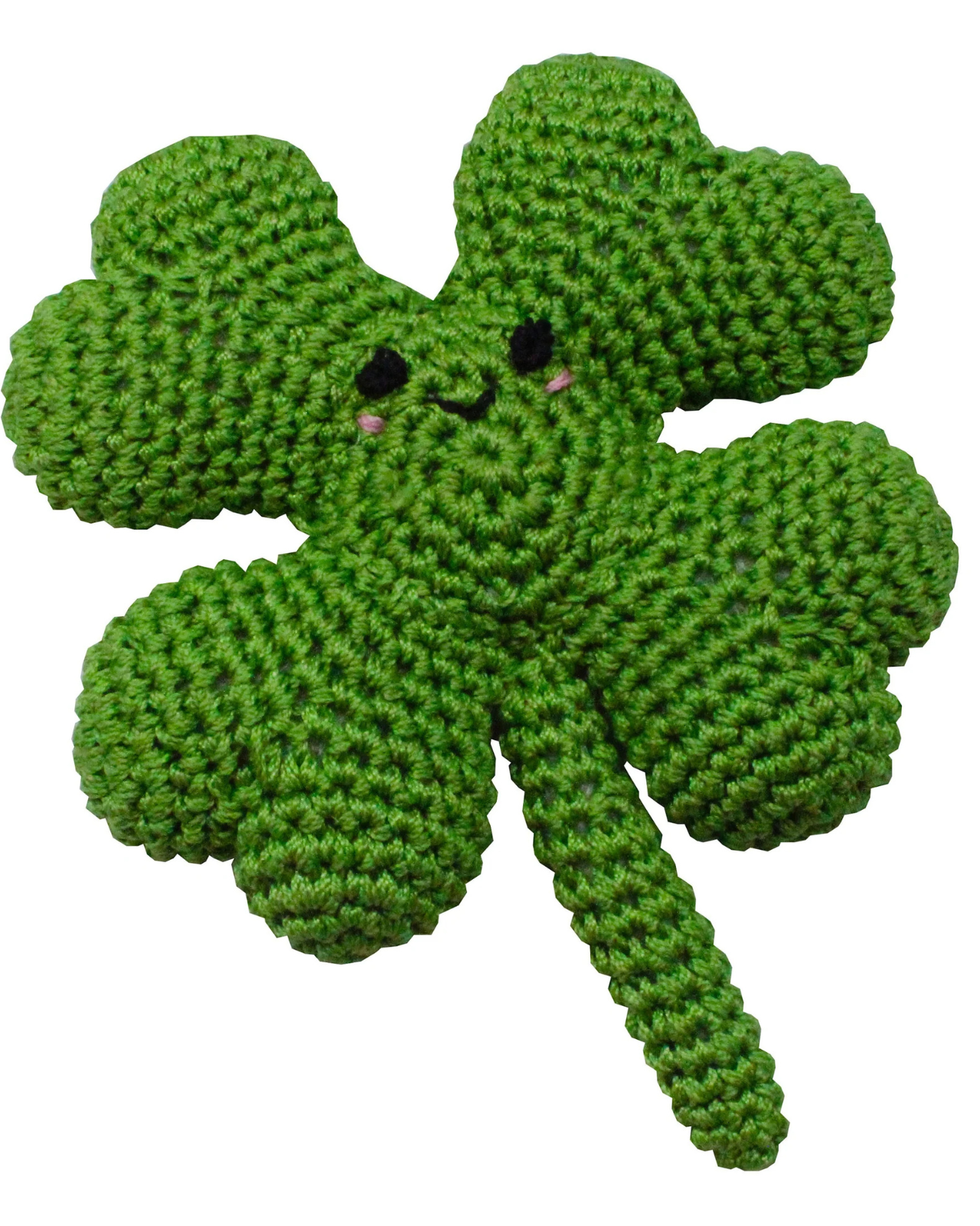 KNIT KNACKS | Lucky the Four Leaf Clover Organic Cotton Knit Dog