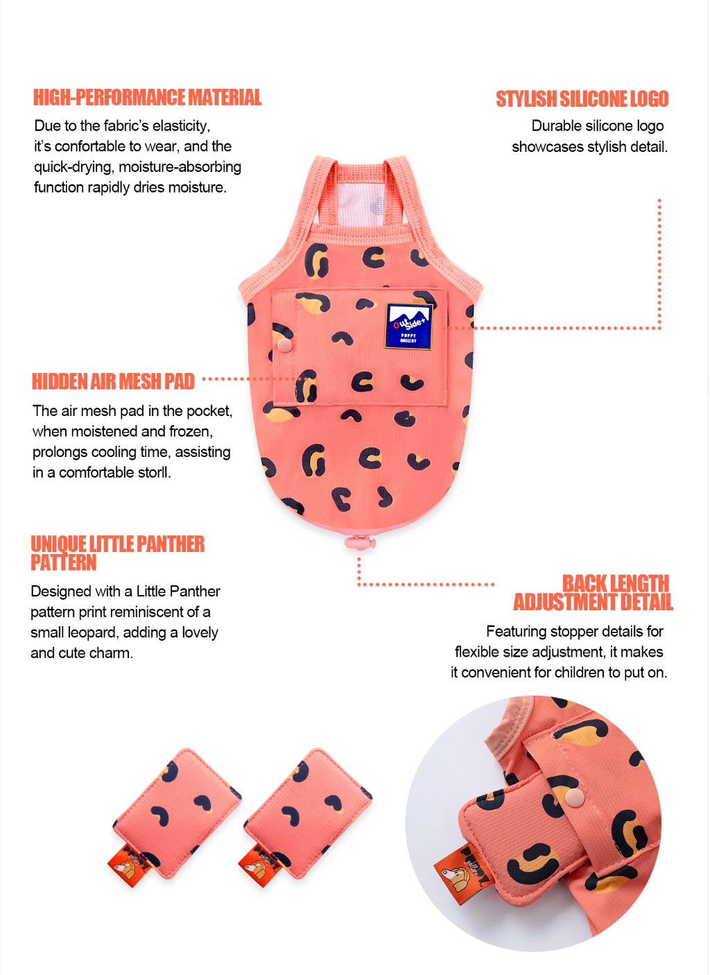 PUPPY GALLERY | Cooling Dog Tank Top in Pink | DOG & CO.
