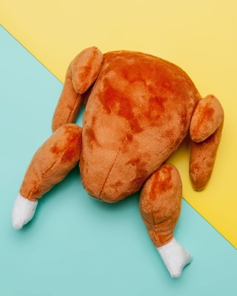Plush Squeaky Turkey Dog Toy Play P.L.A.Y.   