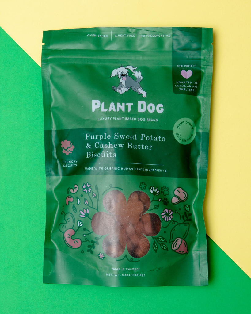 Purple Sweet Potato Dog Biscuit Treats Eat PLANT DOG   