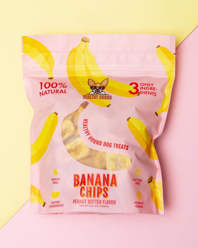 HEALTHY HOUND Peanut Butter Banana Chips Dog Treats DOG & CO.