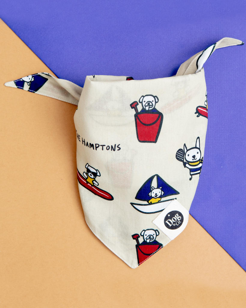 I Heart the Hamptons Dog Bandana (Dog & Co. Exclusive) Wear DOG & CO.   