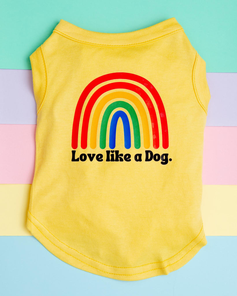 Love Like a Dog Rainbow Tank Top (CLEARANCE) Wear DOG & CO.   