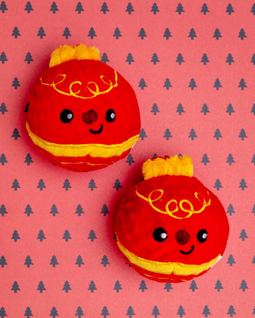 Happy Woofmas Ornament Dog Ball Toy PLAY HUGSMART   