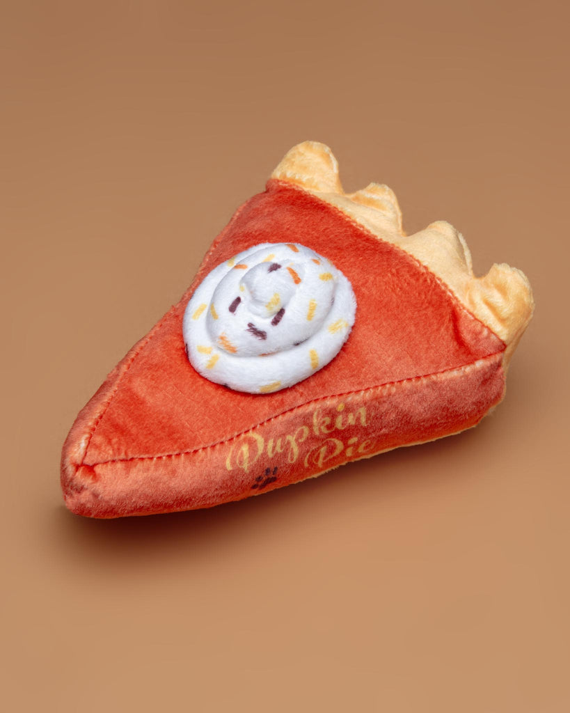 Pupkin Pie Slice Squeaky Plush Dog Toy Play HAUTE DIGGITY DOG   